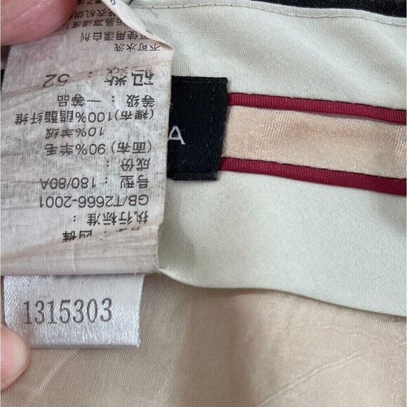 Balenciaga Pants Women 34x26 Grey Wool Cashmere Trouser Baggy Ankle High Rise - Picture 6 of 13